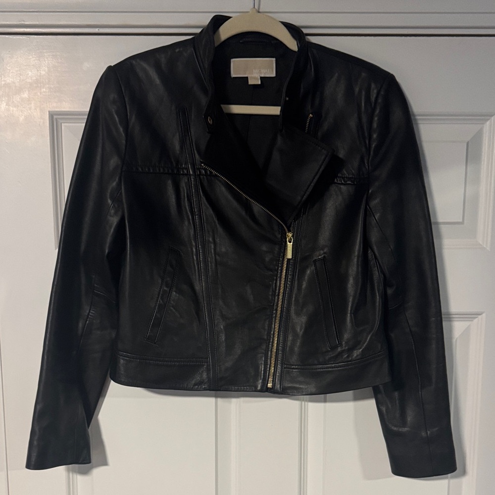 Michael Kors Black Leather Jacket